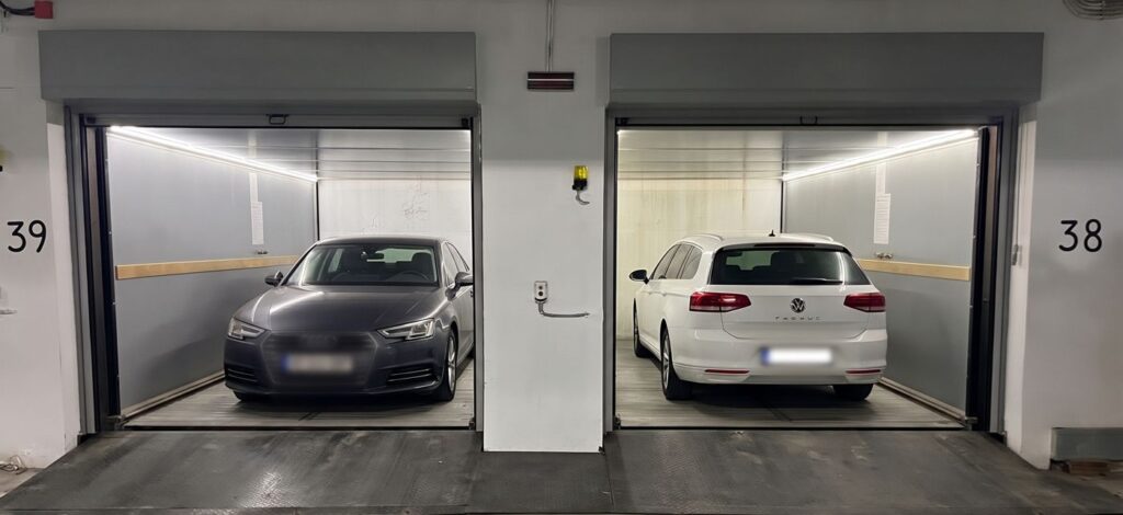 Platforme auto pentru acces în subsol, cu două mașini, Sky Park Systems